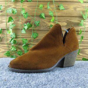 Steve Madden adelphie Women Ankle Boots Brown Suede‎ Pull On Size 6 Medium